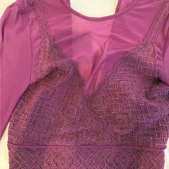 Free People Plum Mesh mini dress - Picture 4 of 5